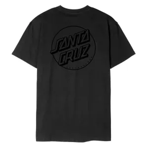 Santa Cruz T-Shirt Tonal Opus Dot Stripe T-Shirt - Black