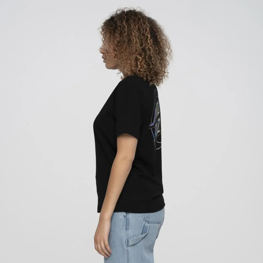 Santa Cruz Womens T-Shirt Holo Moon Dot T-Shirt - Black