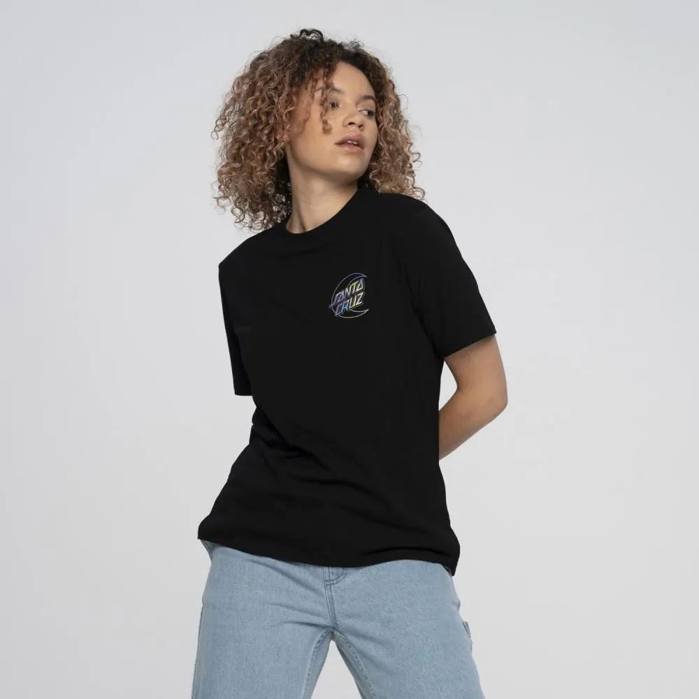 Santa Cruz Womens T-Shirt Holo Moon Dot T-Shirt - Black