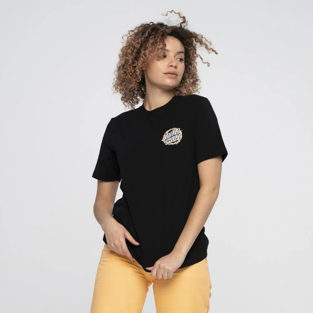 Santa Cruz Womens T-Shirt Orchard Dot T-Shirt - Black