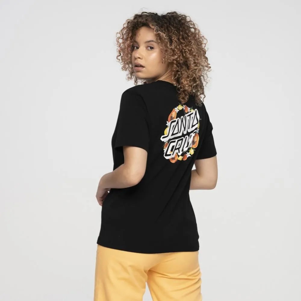 Santa Cruz Womens T-Shirt Orchard Dot T-Shirt - Black