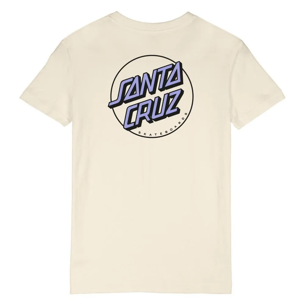 Santa Cruz Womens T-Shirt Partial Dot T-Shirt - Chalk