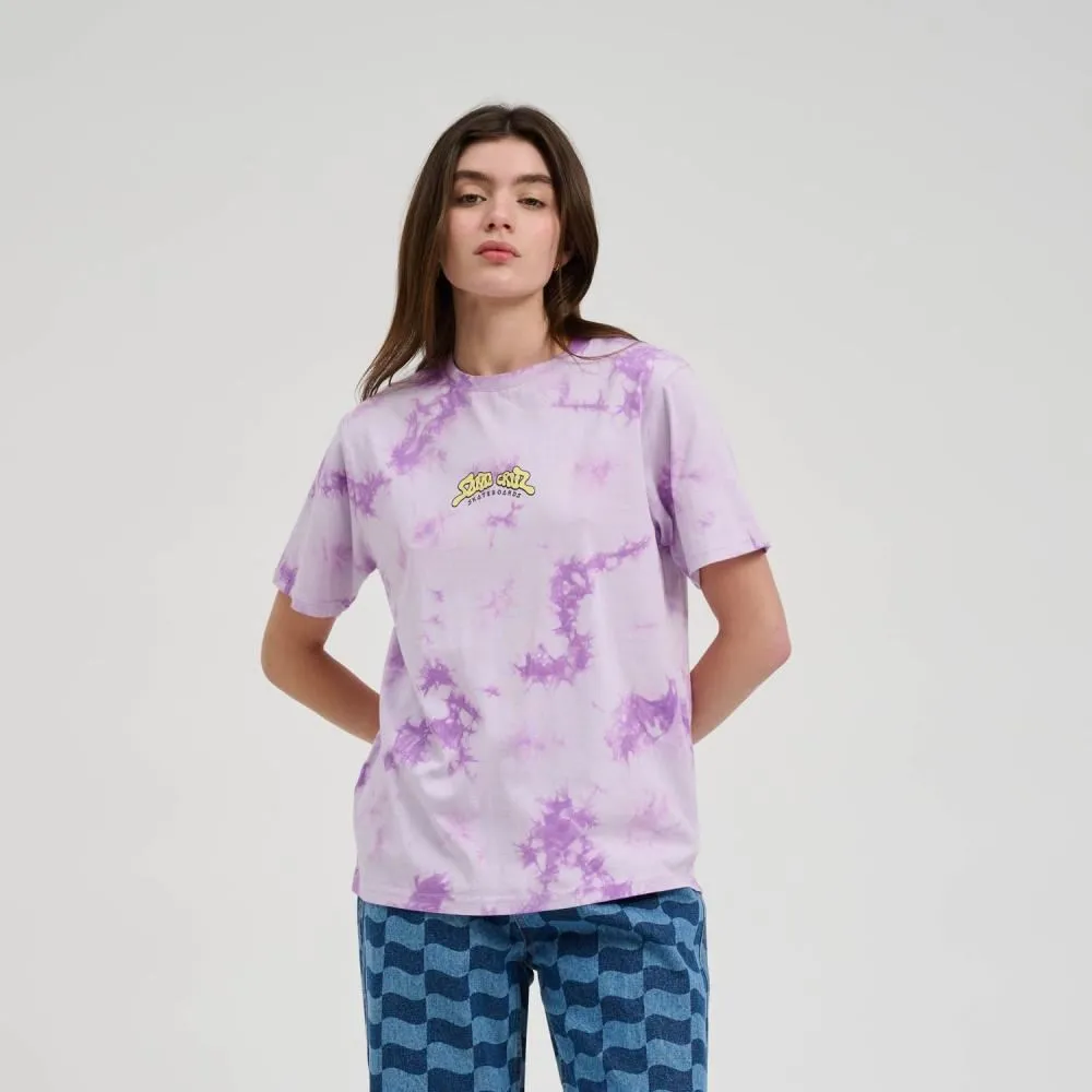 Santa Cruz Womens T-Shirt Winkowski 8Baller Surf T-Shirt - Lavender Tie Dye