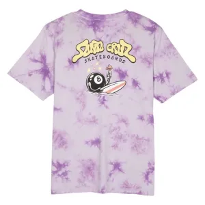 Santa Cruz Womens T-Shirt Winkowski 8Baller Surf T-Shirt - Lavender Tie Dye