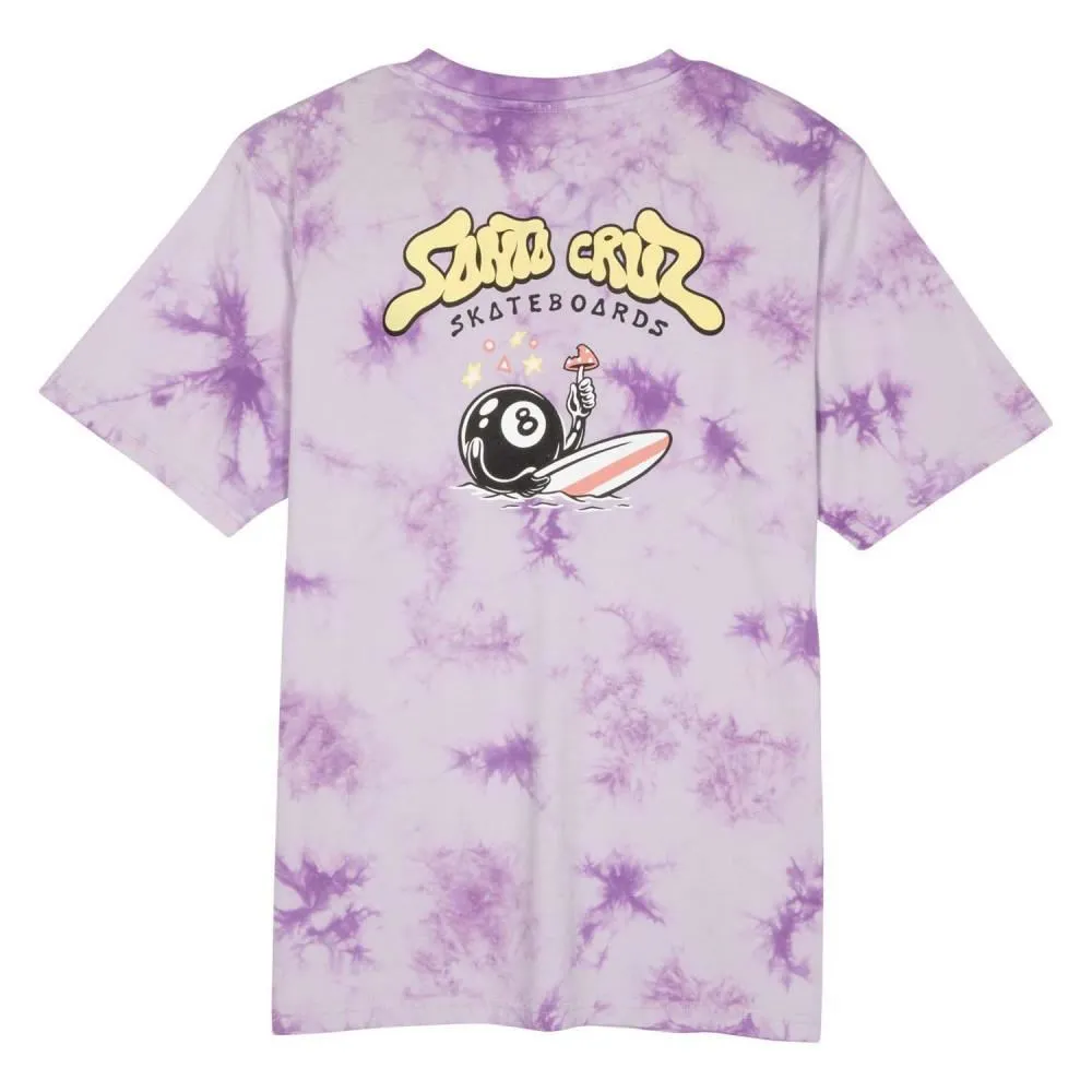 Santa Cruz Womens T-Shirt Winkowski 8Baller Surf T-Shirt - Lavender Tie Dye