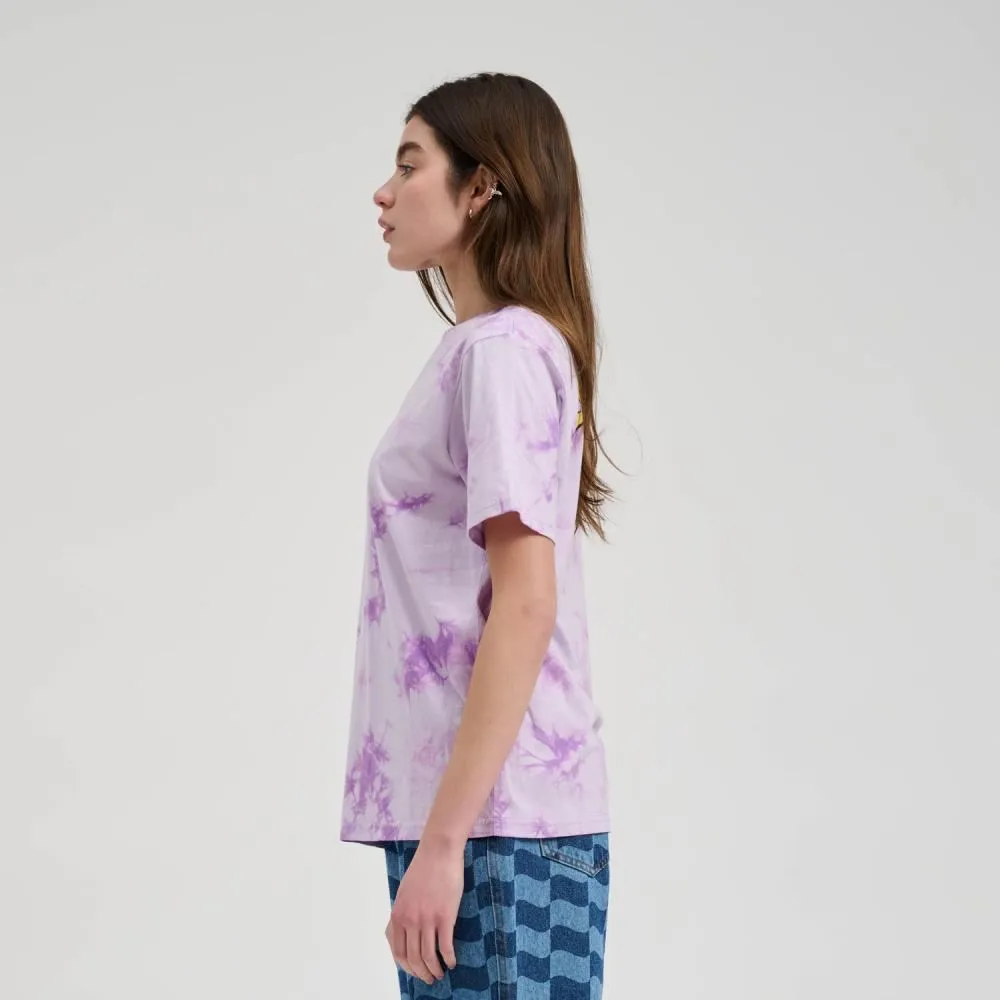 Santa Cruz Womens T-Shirt Winkowski 8Baller Surf T-Shirt - Lavender Tie Dye