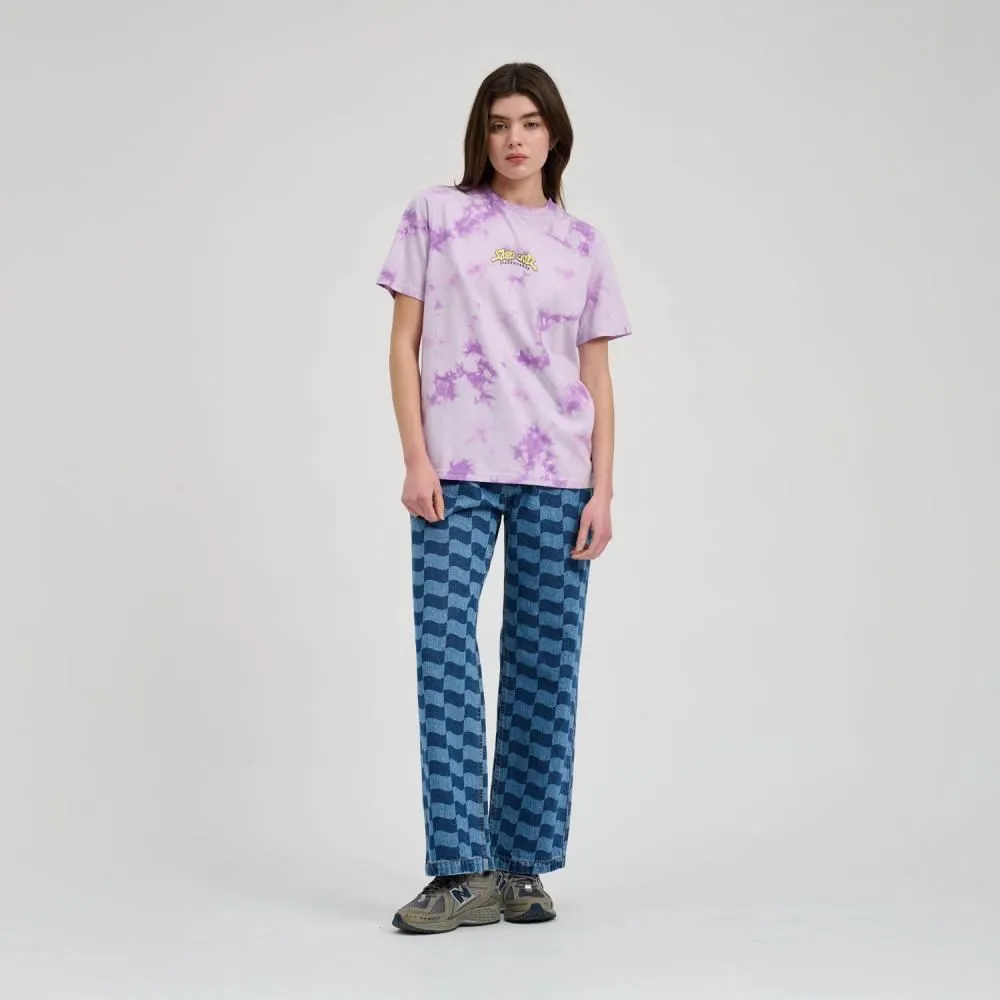 Santa Cruz Womens T-Shirt Winkowski 8Baller Surf T-Shirt - Lavender Tie Dye