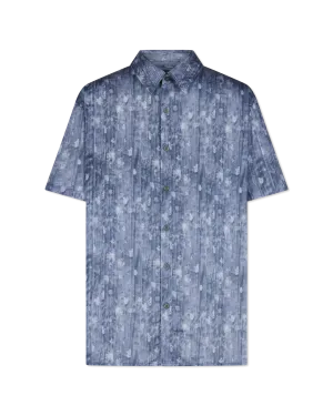Sean Short Sleeve Linen Printed Shirt