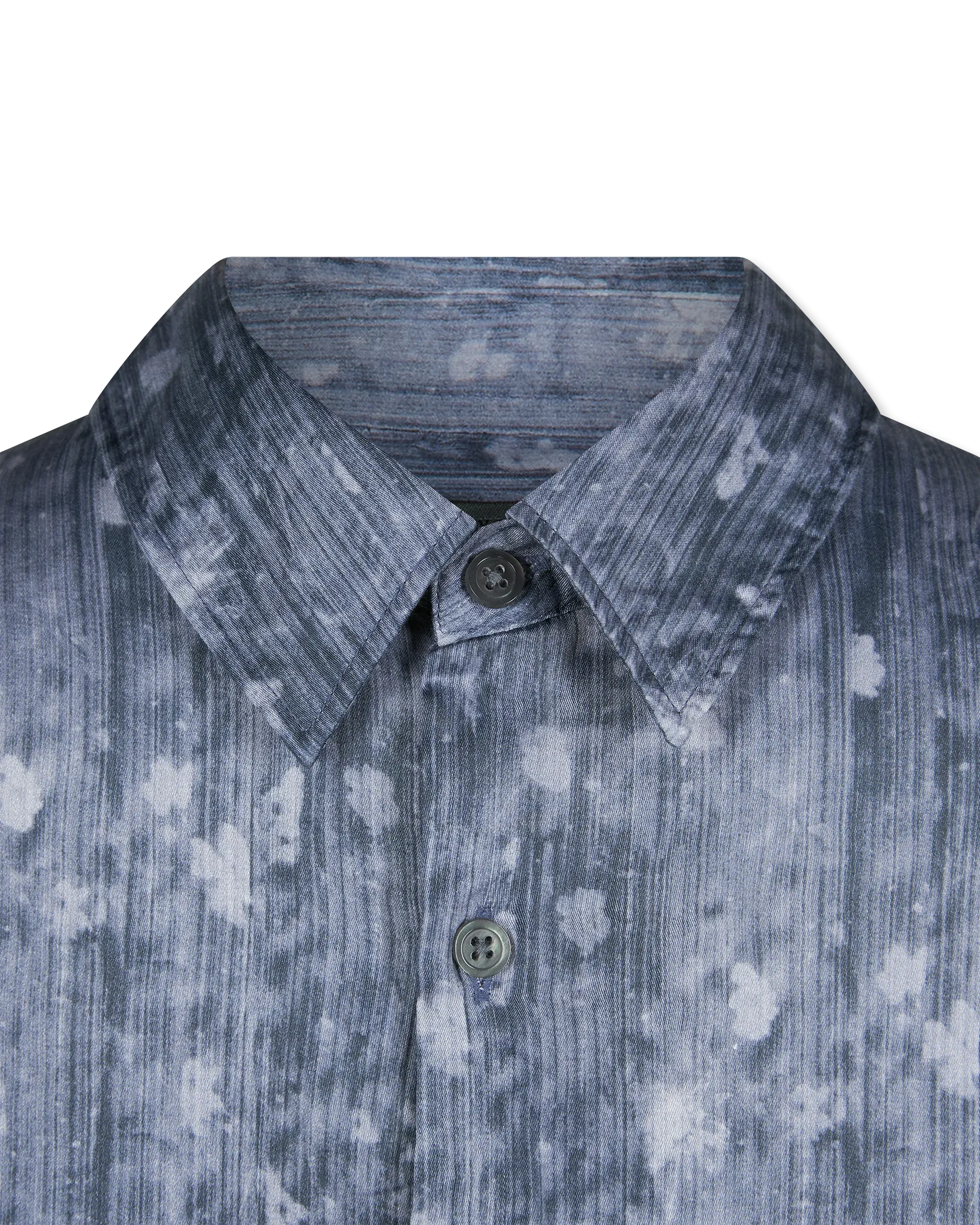 Sean Short Sleeve Linen Printed Shirt