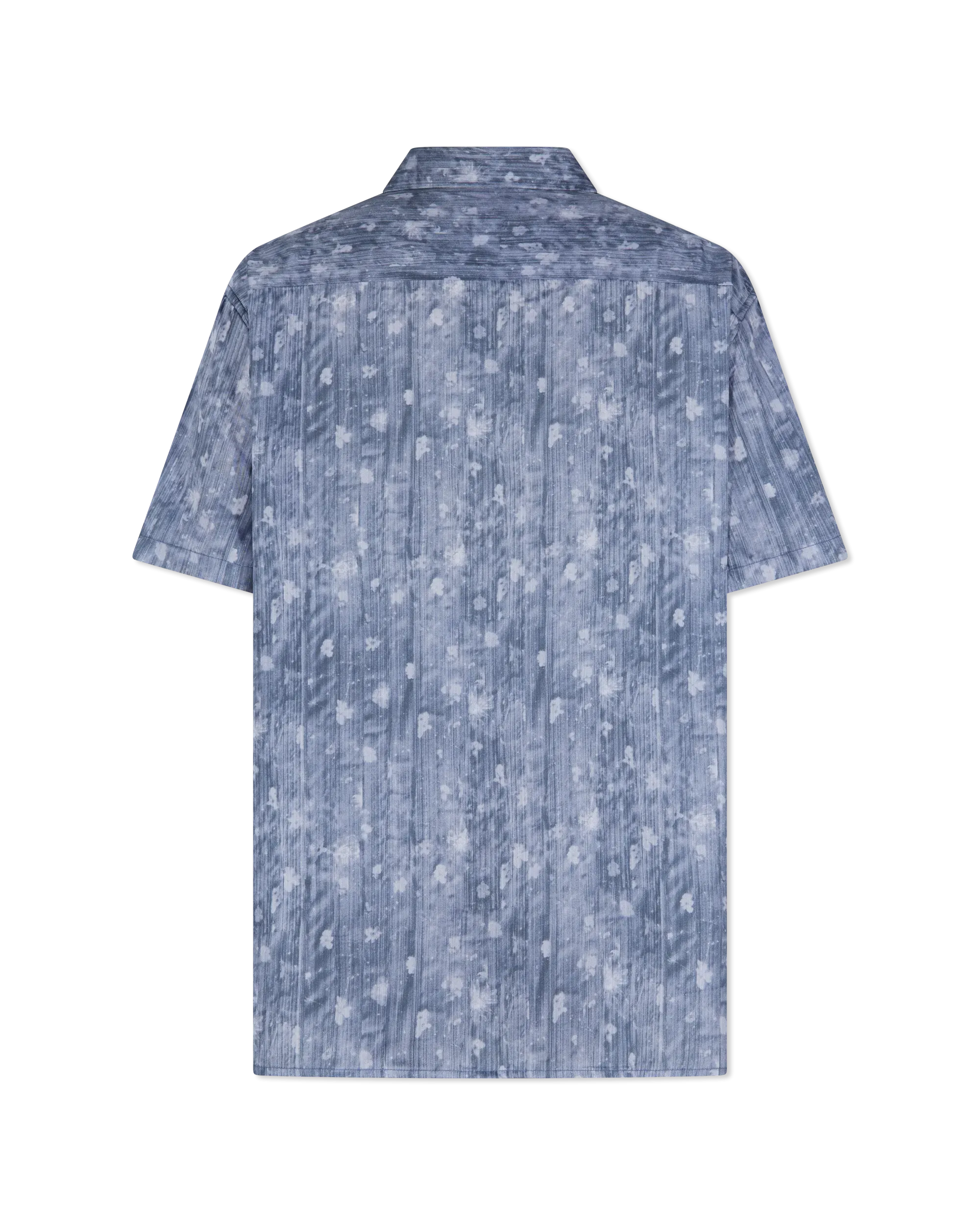 Sean Short Sleeve Linen Printed Shirt