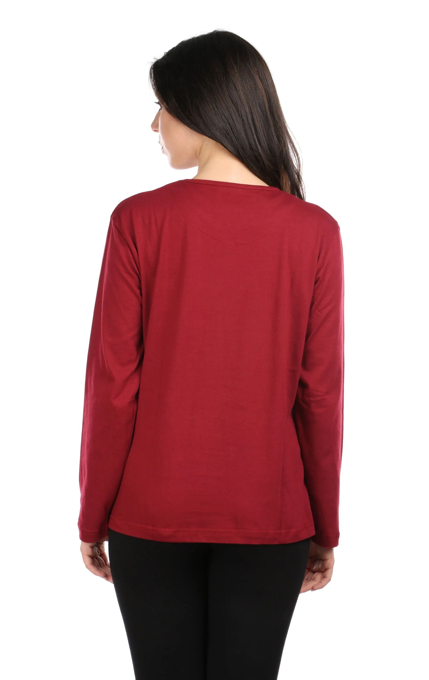 Semantic Women's Cotton T-Shirt - Butterfly Printed (Loose Fit)