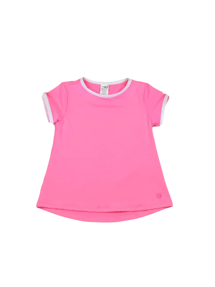 Set Athletics: Bridget Basic T - Power Pink, Petal Purple