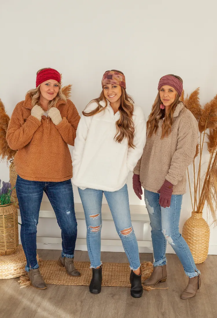Sherpa Half Zip Jacket