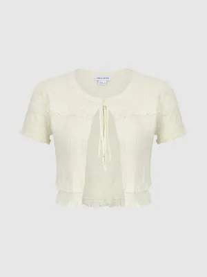 Short Sleeve Knitted Cardigans
