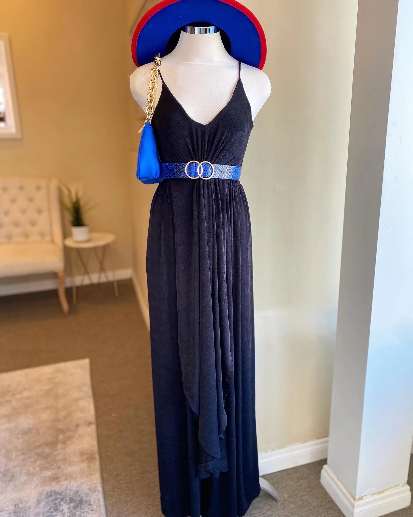 Silky Backless Pants Set