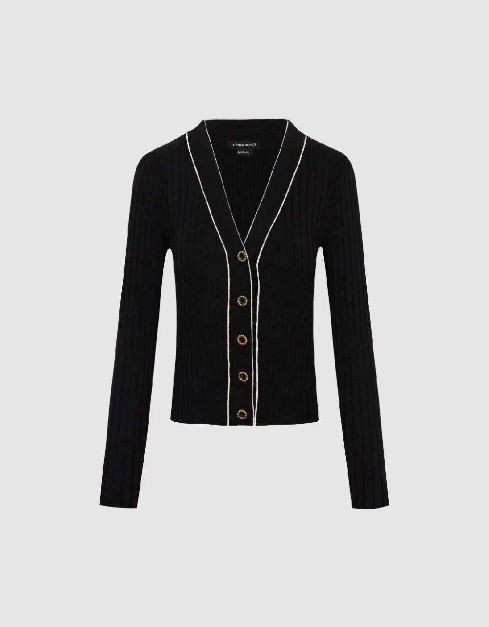 Skinny V-Neck Knitted Cardigan