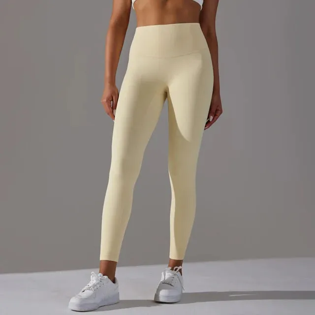 Soft Stretchy Yoga Pants for Women - High Waist Fitness Tights
