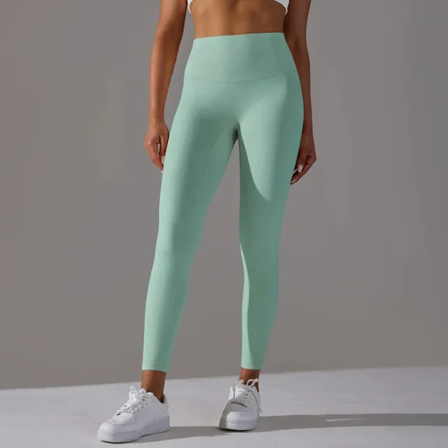 Soft Stretchy Yoga Pants for Women - High Waist Fitness Tights
