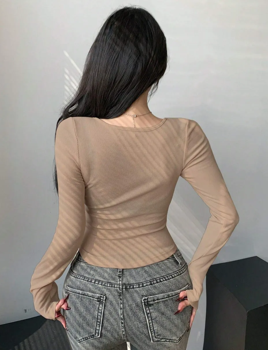 Solid color long sleeves-D795  | Inspanda