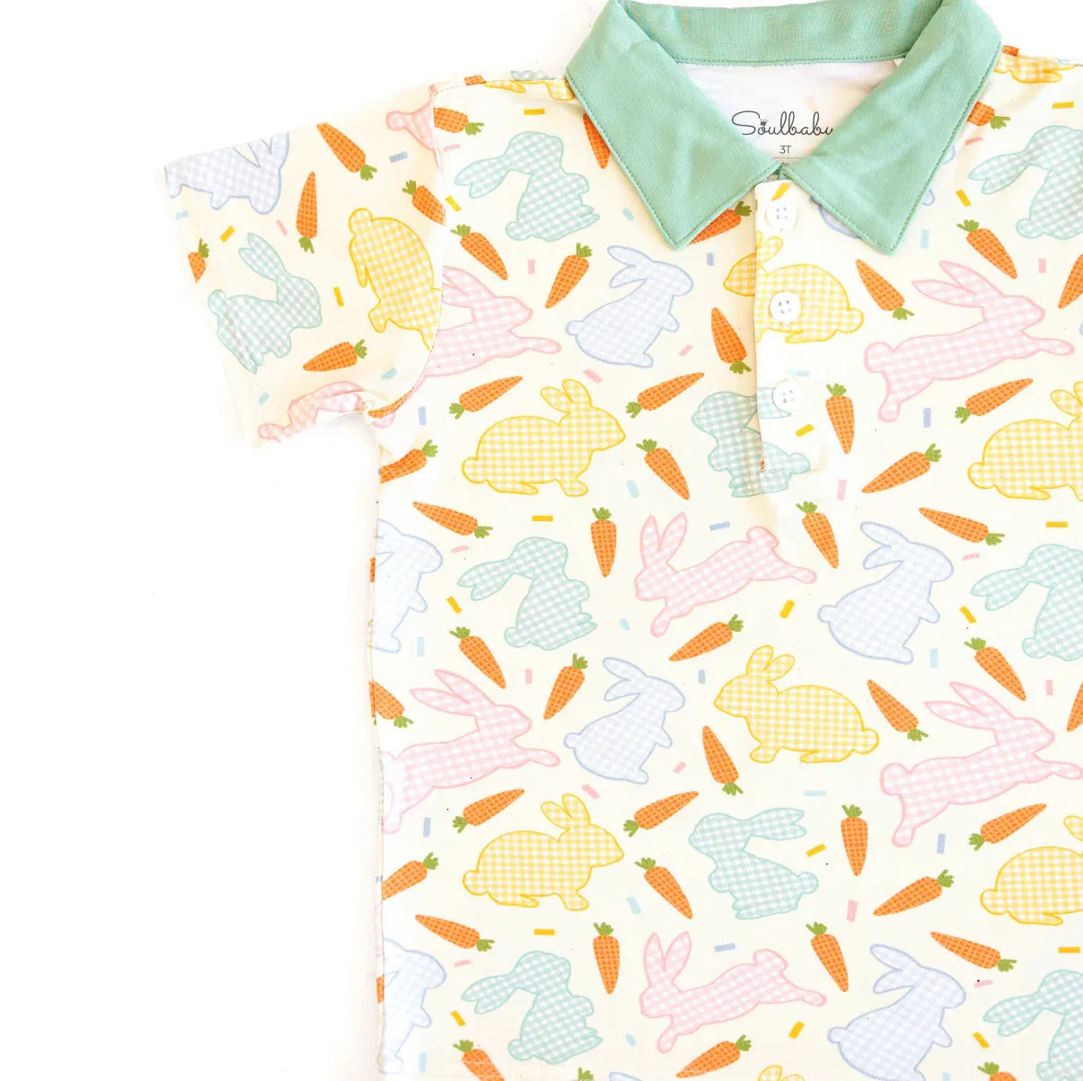 Soulbaby Easter Hoppy Bunnies Daywear Polo Shirt