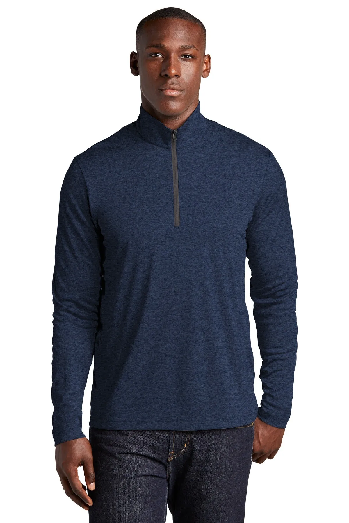 Sport-Tek  Endeavor 1/2-Zip Pullover. ST469 Dark Royal Heather