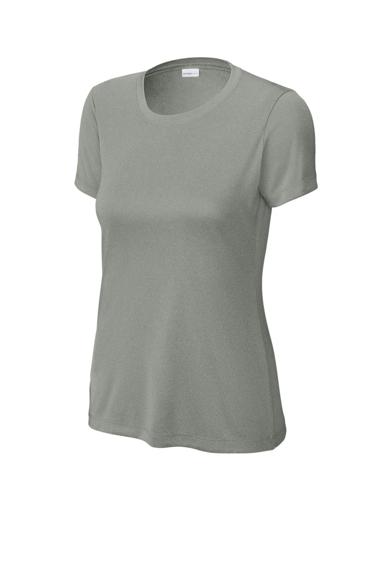 Sport-Tek Women's PosiCharge Competitor Tee. LST350 Grey Concrete Heather