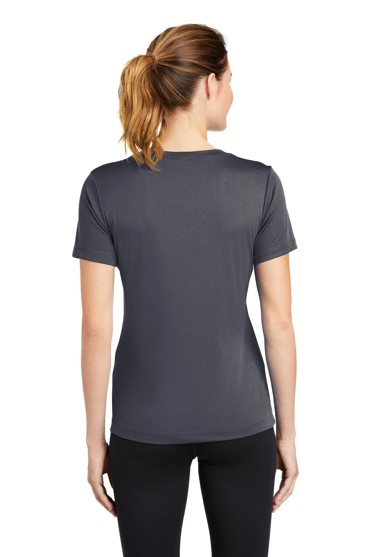 Sport-Tek Women's PosiCharge Competitor V-Neck Tee. LST353 Iron Grey