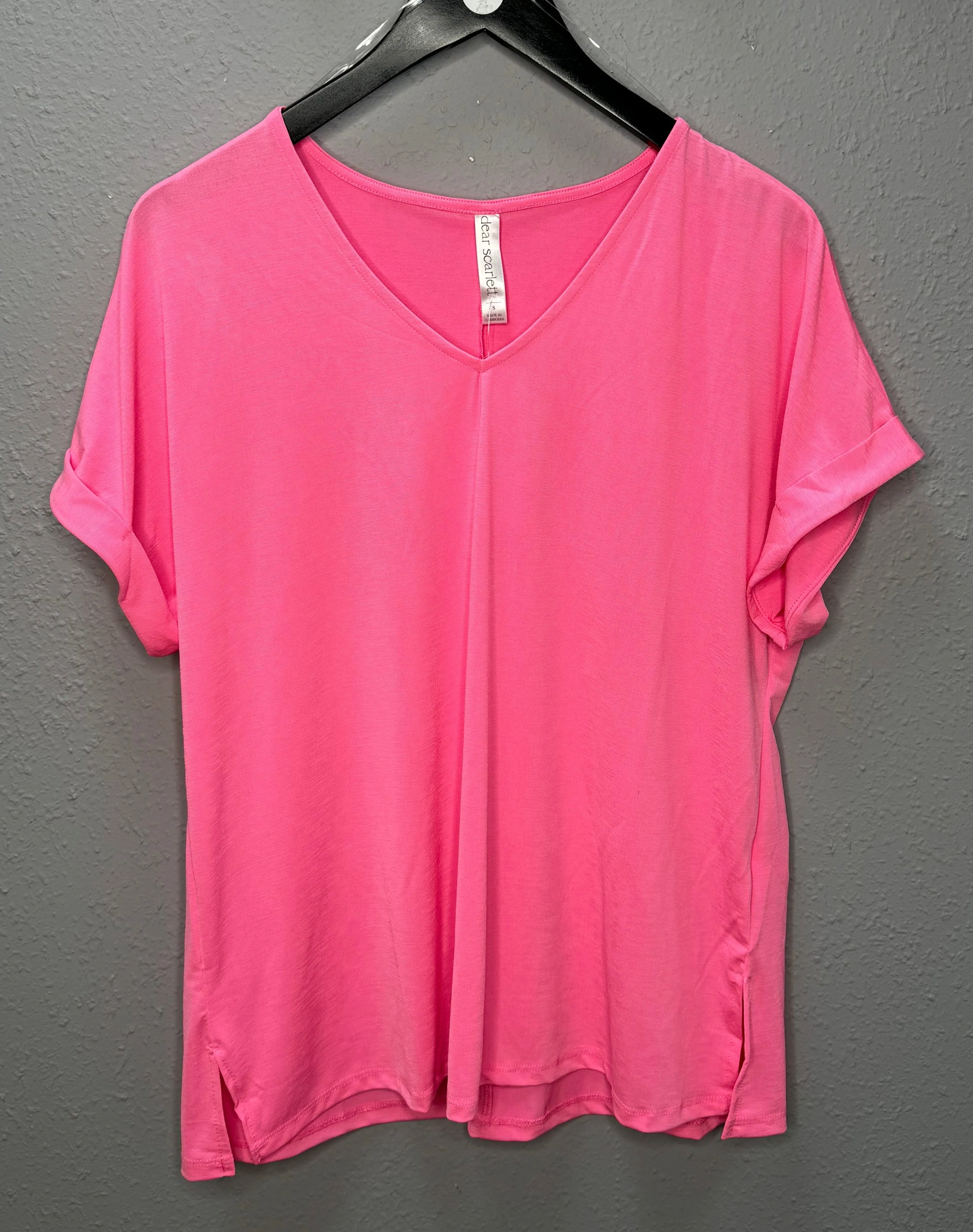 Spring Tops-Neon Pink