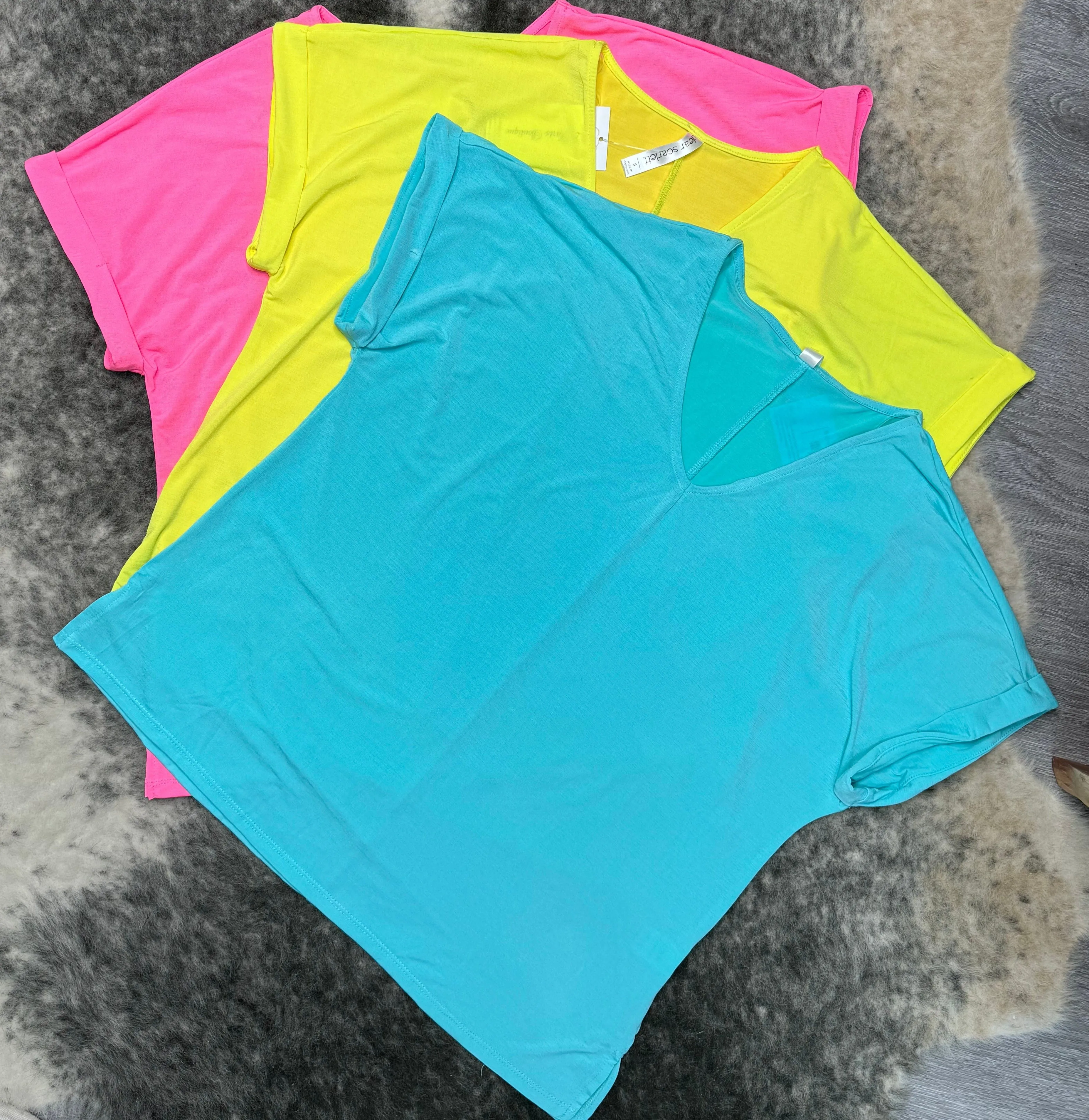 Spring Tops-Neon Pink