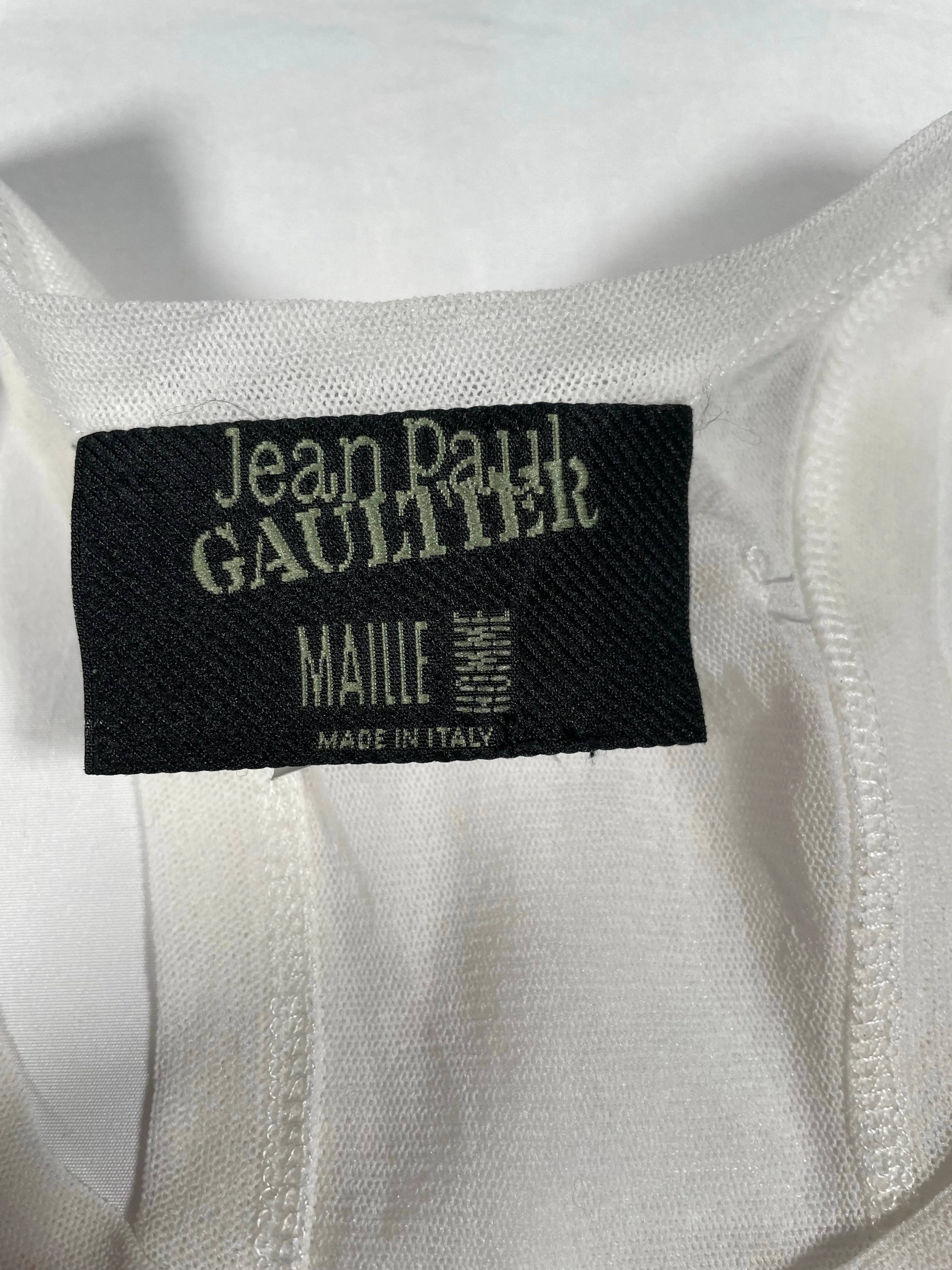SS2002 Jean Paul Gaultier eye patchwork top