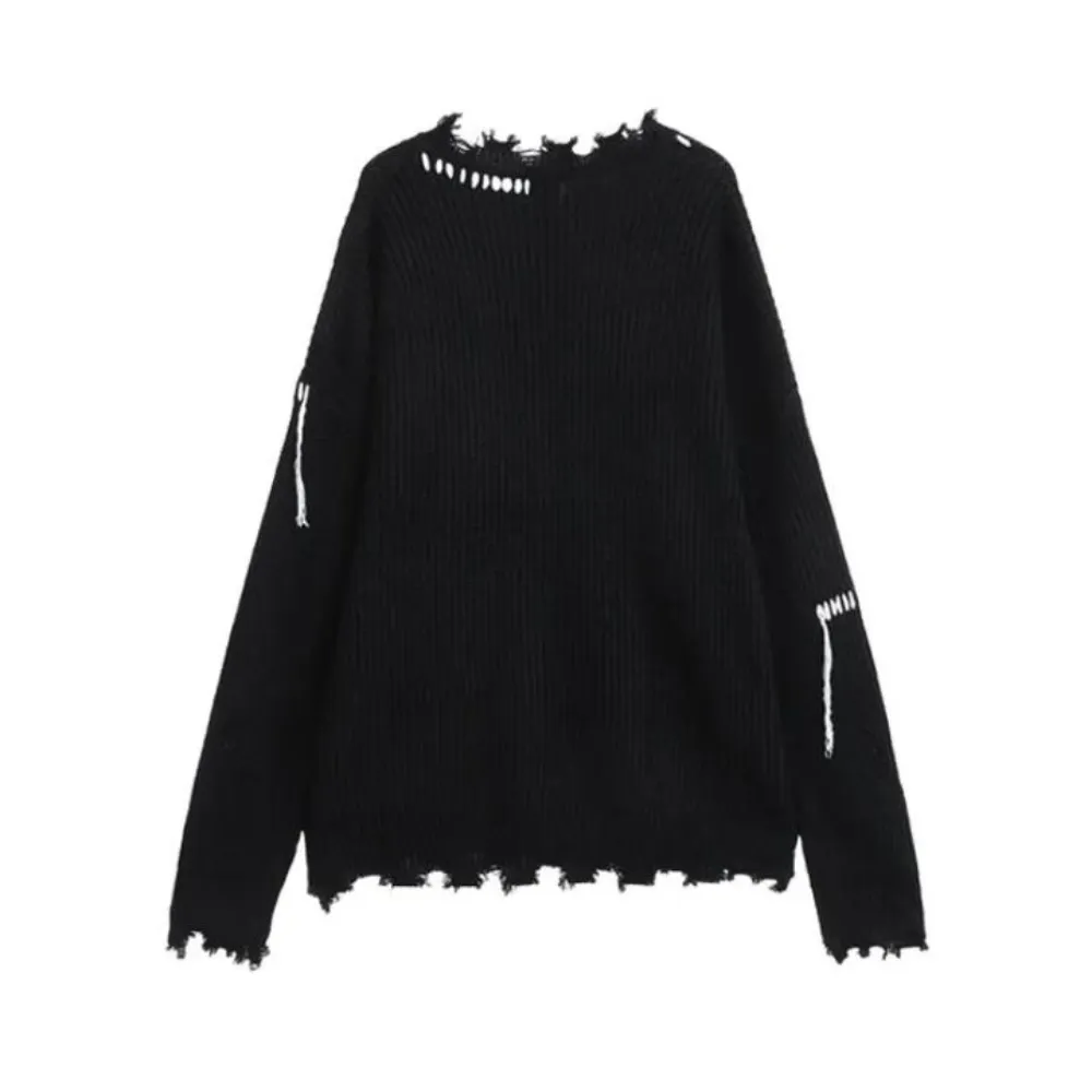 Street Ripped Knit Sweater
