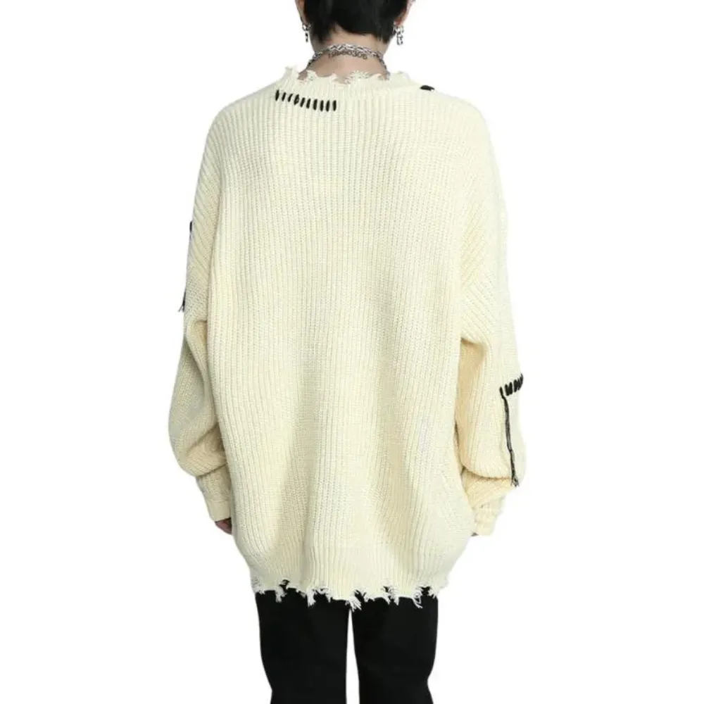 Street Ripped Knit Sweater