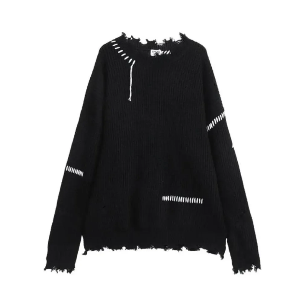 Street Ripped Knit Sweater