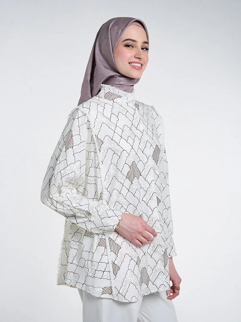 SUME OVERSIZED TOP IVORY