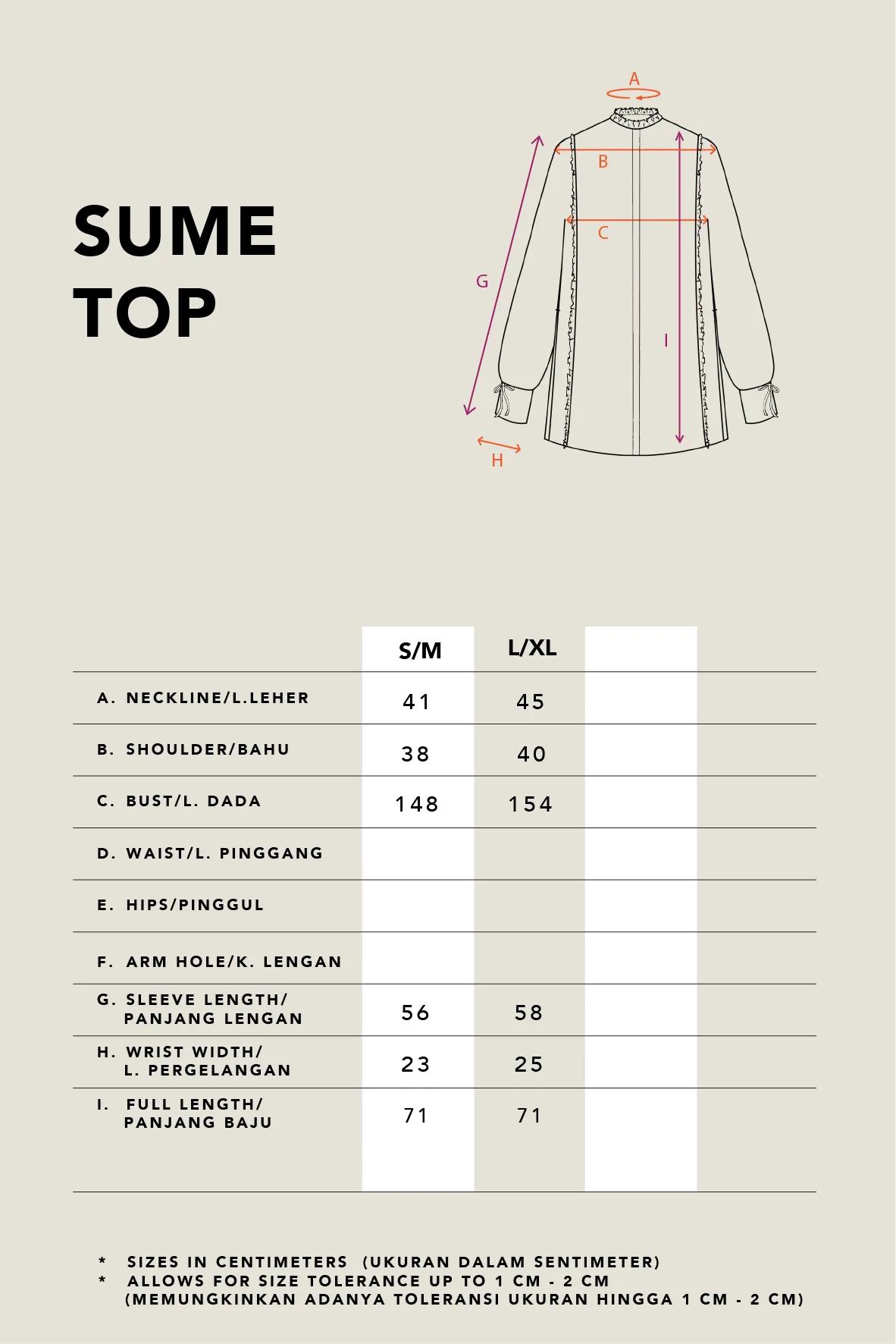 SUME OVERSIZED TOP IVORY