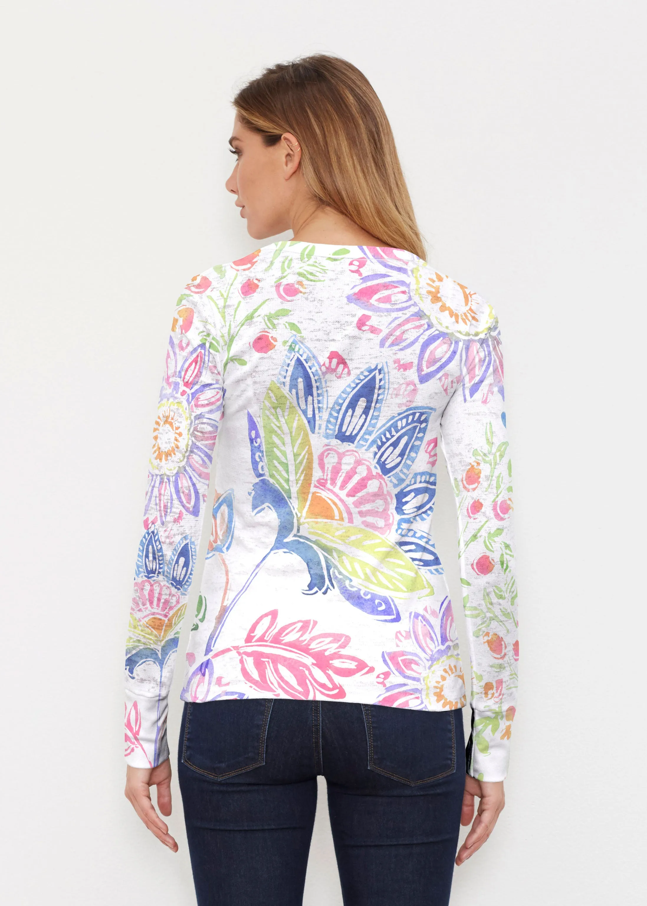 Summertime (13421) ~ Thermal Long Sleeve Crew Shirt