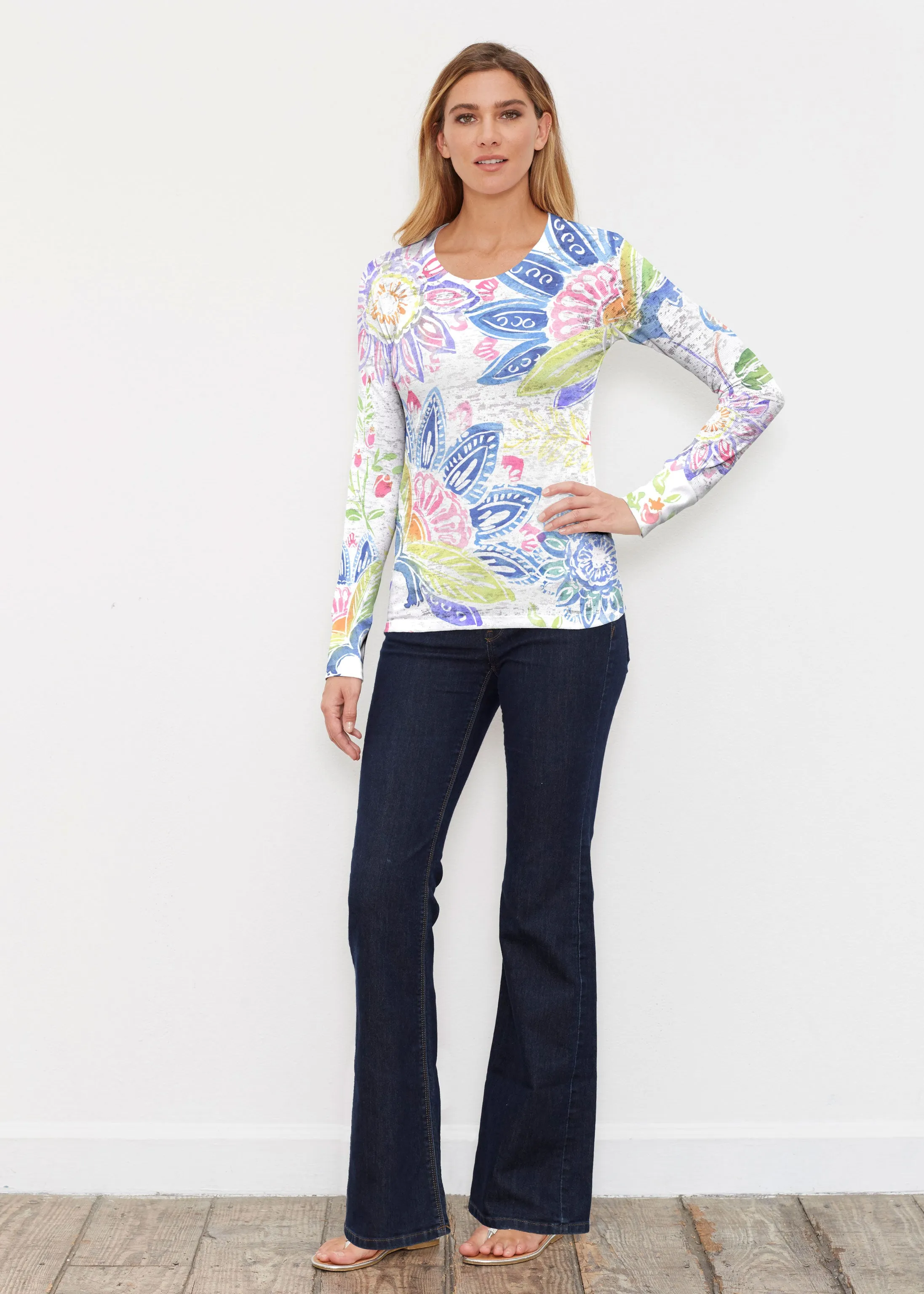 Summertime (13421) ~ Thermal Long Sleeve Crew Shirt