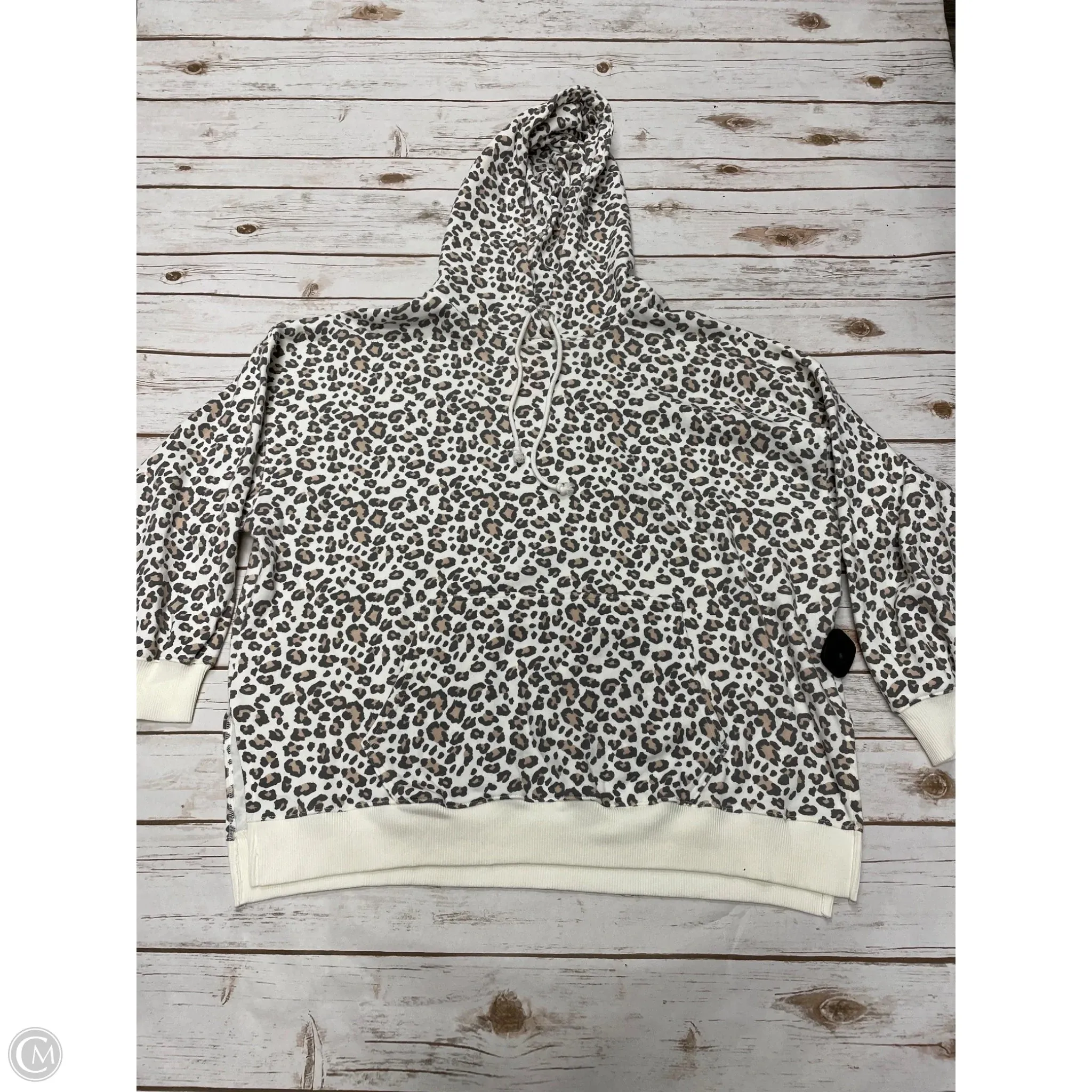 Sweatshirt Hoodie By American Eagle In Animal Print, Size: L
