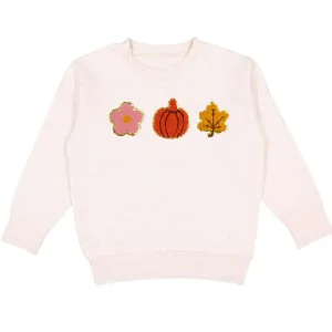 Sweet Wink Pumpkin Fun Patch Sweatshirt - Natural
