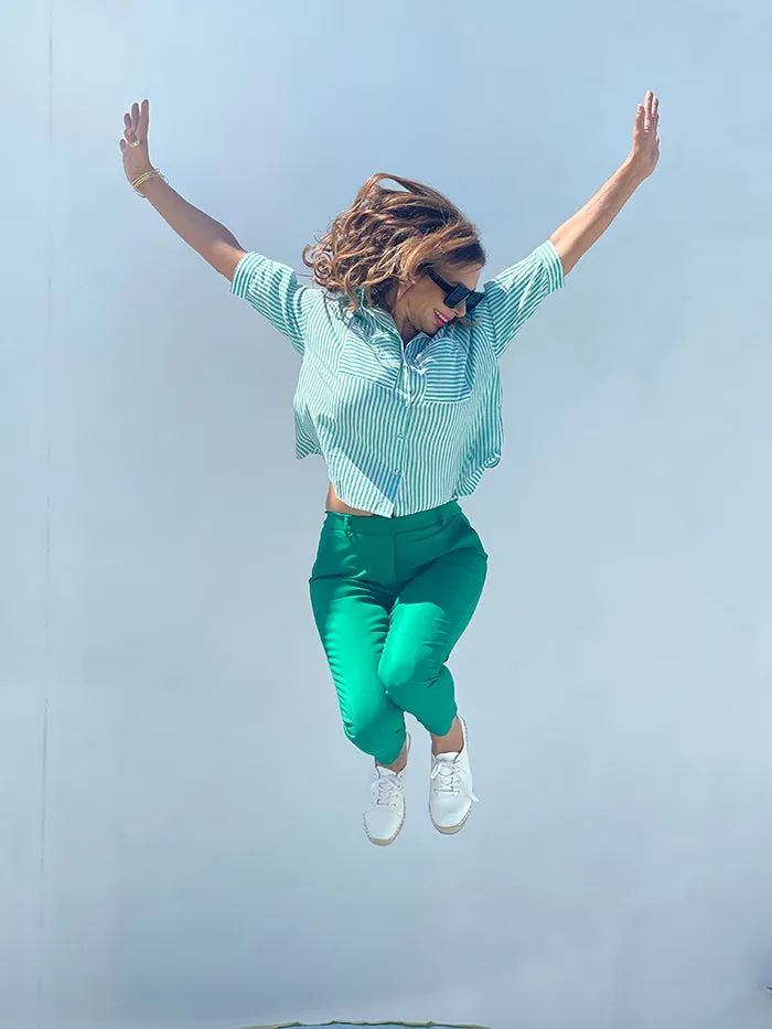 Talia Capri Pants - Green