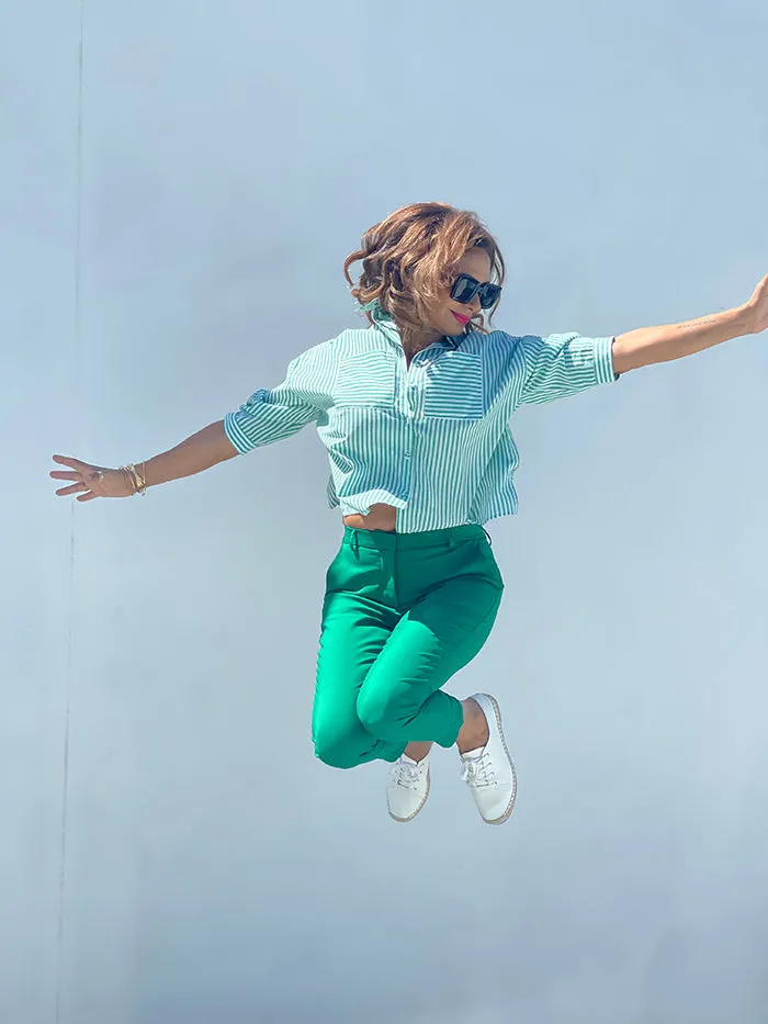 Talia Capri Pants - Green