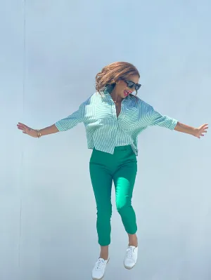 Talia Capri Pants - Green