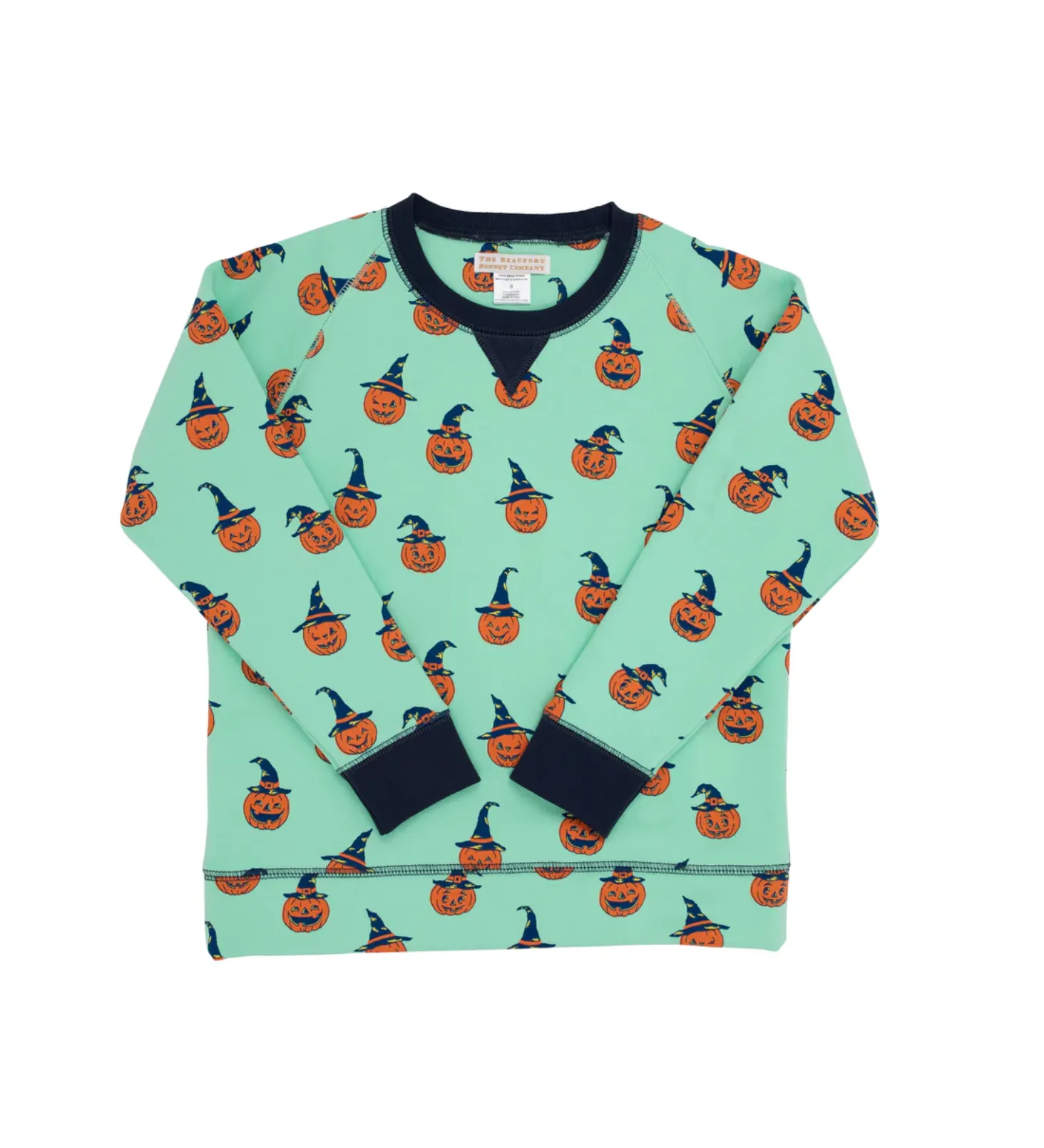 TBBC: Cassidy Comfy Crewneck Olde Jolly Jack O' Lantern with Nantucket Navy