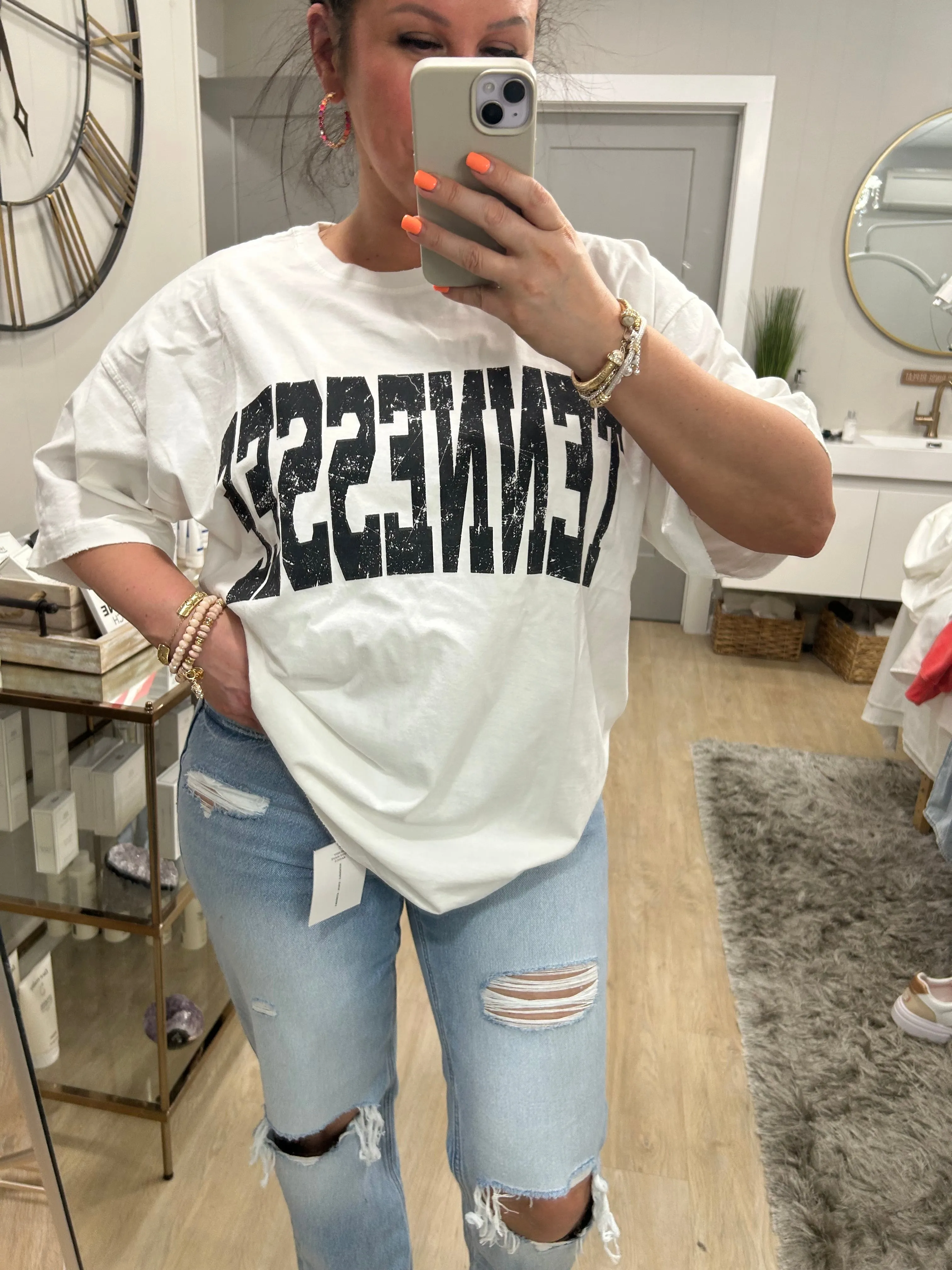 Tennessee Oversized Vintage Graphic Top