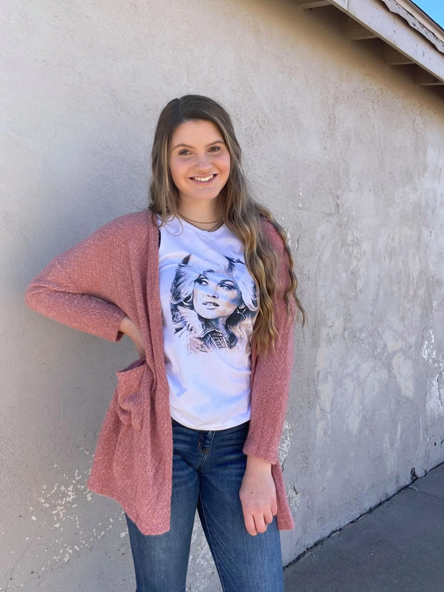 The Fuzzy Blush Cardigan with Pockets (LAST CALL)