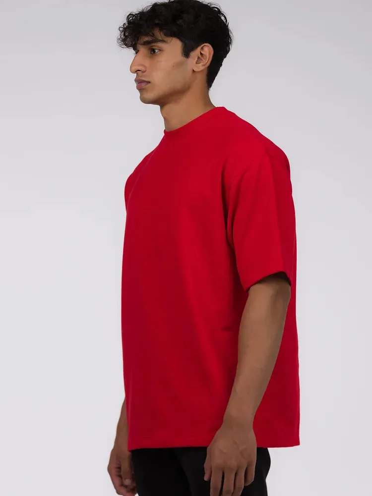 The Staple Oversized Tee - Pure Red