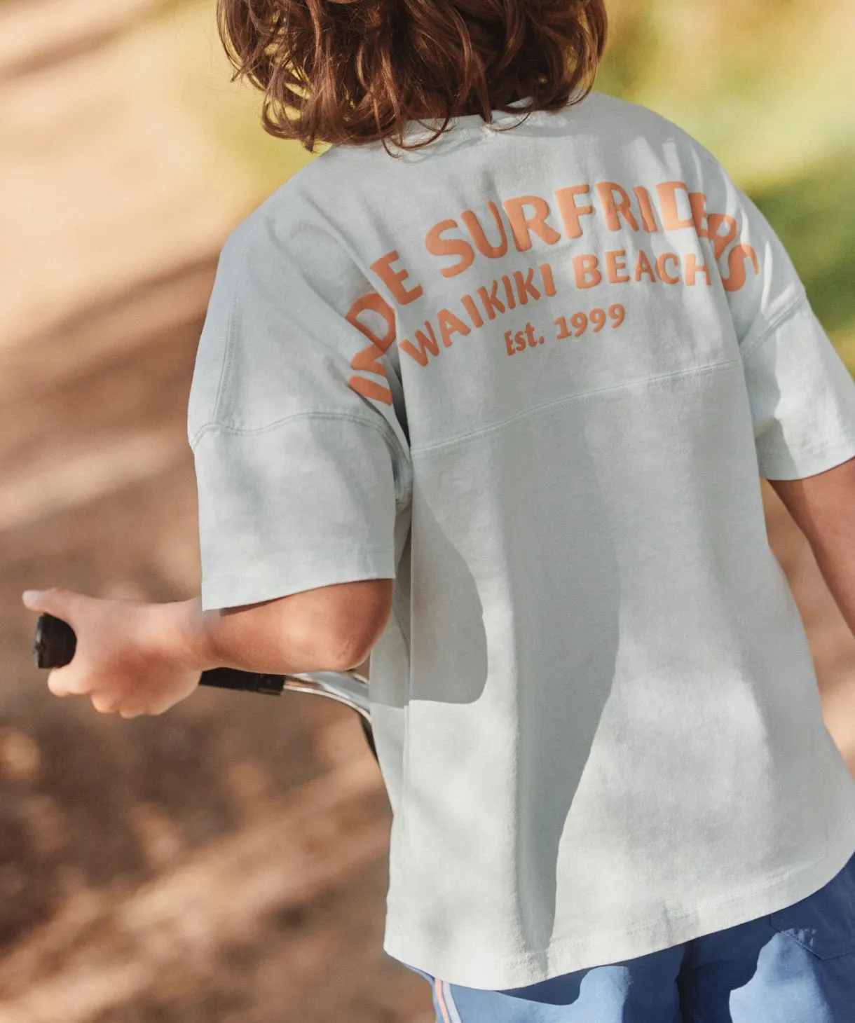 The Surfrider Tee - Lt Cyan