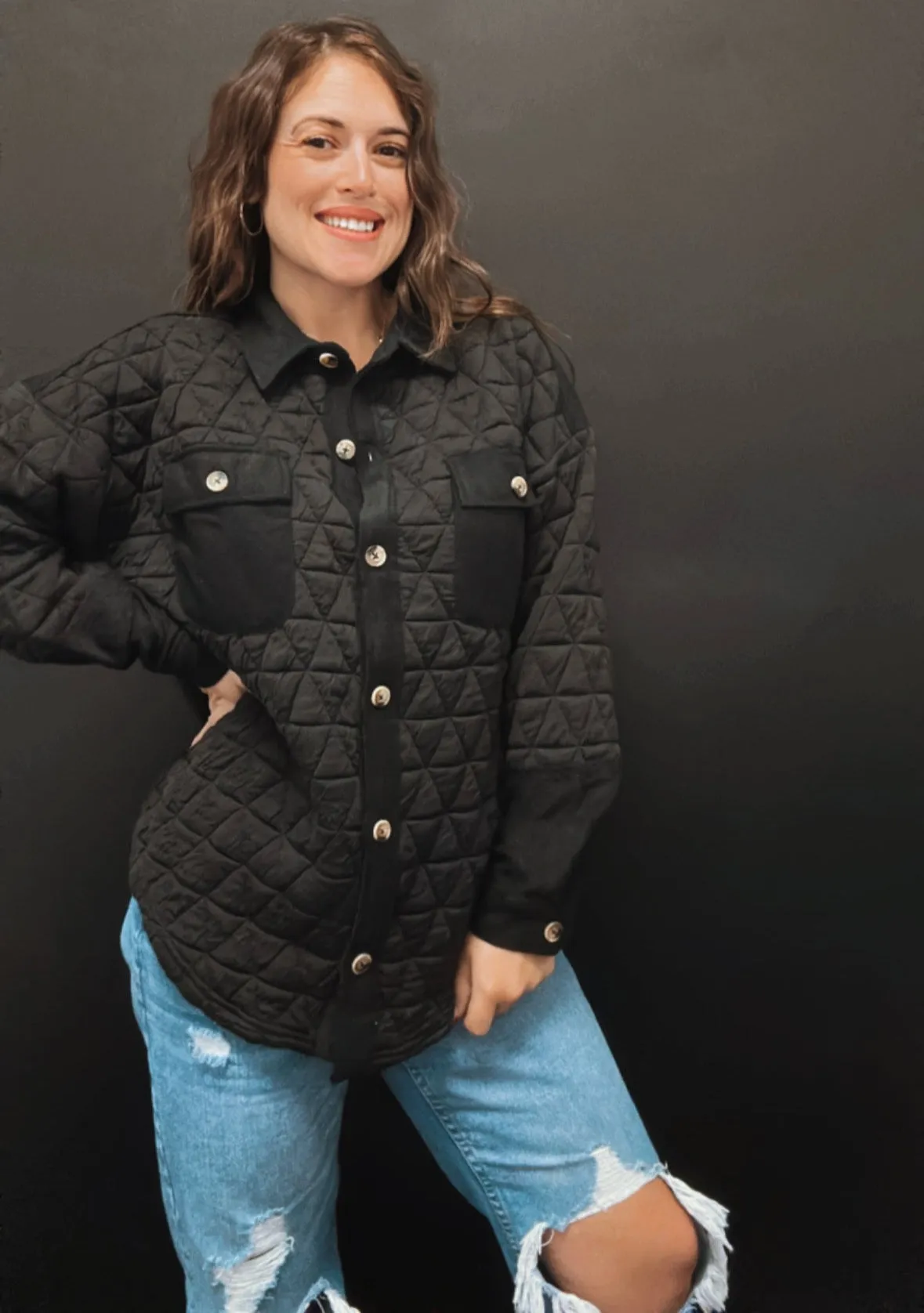 The Suzi Quilted Shacket