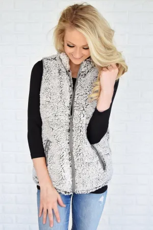 The Ultimate Sherpa Vest ~ Grey