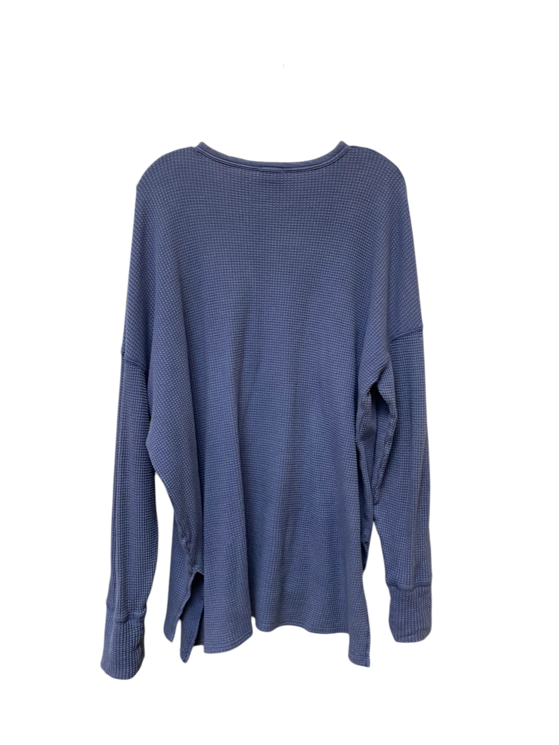 Top Long Sleeve Basic By Aerie In Blue, Size: Xl